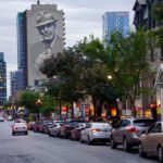 Leonard Cohen mural in the city