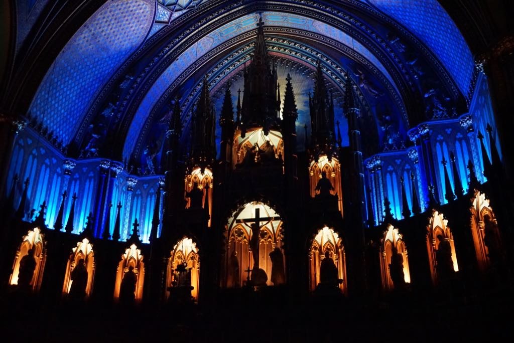 Lighting in the Basilica - before the show