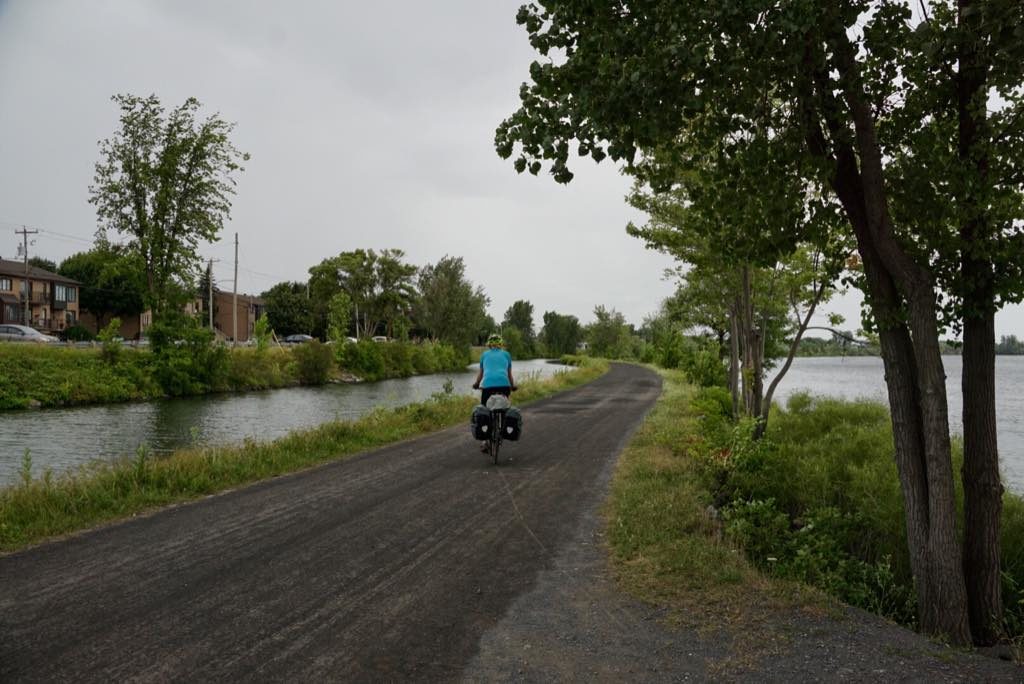 The canal bike trail