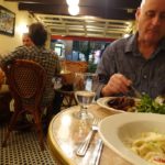 Dinner in a little French restaurant in The Plateau