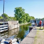 Swing bridge at Merrickville opening