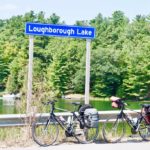 Bikes resting at Loughborough Lake