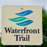We are now riding the Waterfront Trail