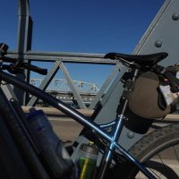 A tangle of titanium and metal bridges - Murray Bridge