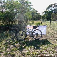 Lexie posing with an Australian flag for ANZAC day