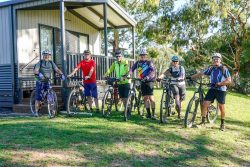 The riding crew at the start of the day