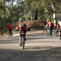 Riders setting out on the last day