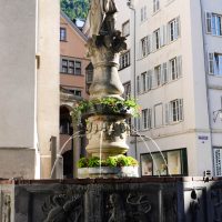 Chur fountain, one of the many in Switzerland - all with drinking water