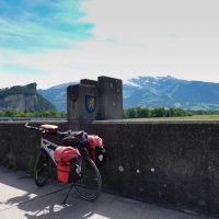 Half in Switzerland, half in Liechtenstein