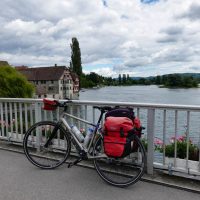 On the bridge entering Stein am Rhein