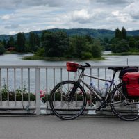 On the bridge, entering Stein am Rhein