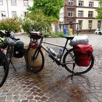 Two wet bikes at the end of the day in Bad Sackingen