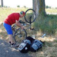 Fixing a flat