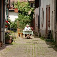 Local lunching, Riquewihr