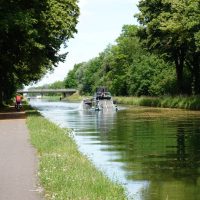 Riding along Canal du Rhône au Rhin