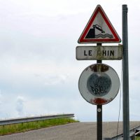 If I ride up the hill too fast I fall into the river!