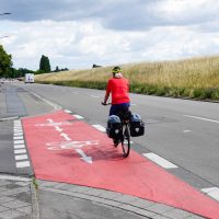 Do not mess with bikes at intersections!