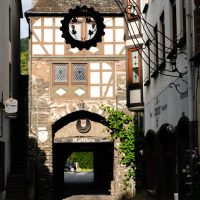 Bacharach town gate (our hotel is on the right)