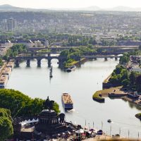 The Moselle river, at Koblenz