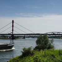 Busy traffic bridge