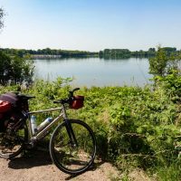 A view across the lakes on the way out of Xanten