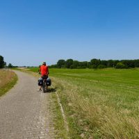Flat river plain near the Netherlands border